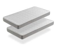 SHAULA LOT X2 Matelas Mousse 80X200 Apolo, Epaisseur 14 CM,Ergonomique et Respirant