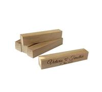 lotdevin Repose Couteaux de Table Bois personnalisés (6 UNITÉS) - Porte Couteaux de Table avec Gravure Prénoms & Logo [ Repose cuillere Cuisine ]