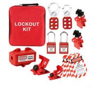 LOTO Kit de sécurité industriel avec cadenas et étiquettes Ensemble de cadenas LOTO pour électriciens et entretien Kit complet de verrouillage Tagout pour systèmes de commutation Fusible Industrie Kit