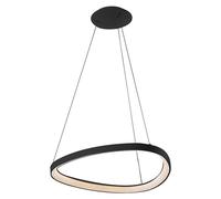 Lotus Led Suspension 60W 3000K Noir - Plafonnier Asymétrique Moderne Ip20 Cri80 Dimmable - Groupe Rossini
