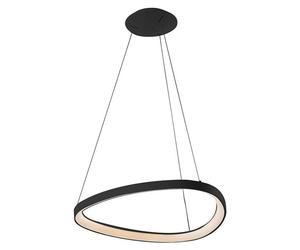 Lotus Led Suspension 60W 3000K Noir - Plafonnier Asymétrique Moderne Ip20 Cri80 Dimmable - Groupe Rossini