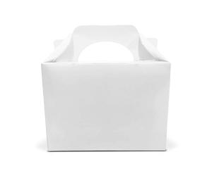 Lotus Lot de 15 boîtes de fête colorées pour enfants,Pour transporter de la nourriture, des repas amusants, des pique-niques, des anniversaires, Halloween, des tours ou des friandises (blanc)