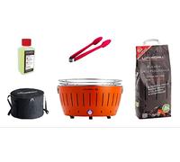 LotusGrill XL Set de démarrage orange mandarine avec connexion USB 5 pièces
