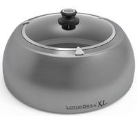 LotusGrill DK-SG-435 Grille de barbecue en acier inoxydable avec thermomètre intégré Facile à utiliser