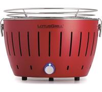 LotusGrill S Small G280 rouge feu Barbecue de table au charbon de bois à faible émission de fumée avec port USB
