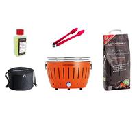 LotusGrill S Small Kompakt Starter-Set orange mandarine Barbecue au charbon de bois