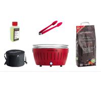LotusGrill XL Ensemble De Démarrage XL Grill Rouge Avec Connexion USB