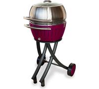 LotusGrill XL Gartengrill Set Pflaumenlila - Grillwagen mit Grillhaube XL aus Edelstahl