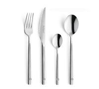LOU LAGUIOLE Alliance, Ménagère 24 couverts Acier Inox Pour 6 personnes | Coffret 24 couverts pour 6 personnes, Acier inox 18/0, Finition brillante, Épaisseur 4 mm, Compatible lave-vaisselle