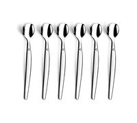 Lou Laguiole – Lot de 6 cuillères expresso moka Jet – Acier inox 18/0, finition miroir 114 mm