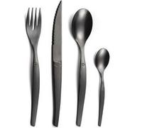 Lou Laguiole – Ménagère Jet 16 pièces (4 pers) – Acier inox 18/0 – Finition PVD mat Noir