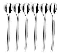 Lou laguiole - jet sablé - set 6 cuillères glace & mazagran G