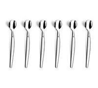 Lou Laguiole – Lot de 6 cuillères expresso moka Jet – Acier inox 18/0, finition miroir 114 mm