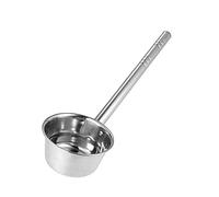 Louche à eau à long manche, pelle à eau en acier inoxydable, louche à soupe, cuillère de service alimentaire, cuillère d'arrosage de jardin, louche à eau (18 cm)