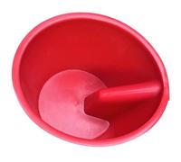 Louche à Eau de Jardin en Plastique Épais Rouge pour Fleurs et Arrosage | Éclaboussures, Surface Lisse Facile à Nettoyer, Usage Extérieur, pour Solution D’engrais