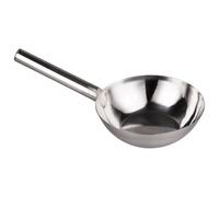 Louche à Eau en Acier Inoxydable Argenté, Monobloc, Longue Poignée | Cuillère de Service, Versement Précis, Nettoyage des Fruits, Usage la Cuisine et Hôtel, Résistante aux Chocs