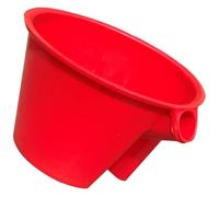 Louche à Eau en Plastique Rouge, Épaisse, Multi-Usage pour Jardin | Arrosage sans Éclaboussures, Prise Confortable, Surface Lisse, pour Fleurs et Solution D’engrais