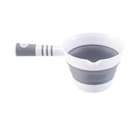 Louche à eau pliable - Cuillère en silicone 26,8 x 16,3 cm | Seau pliable d'ustensiles de cuisine en PP, pour maison appartement salle de bain jardin arrière-cour Camping pique-nique pêche randonnée
