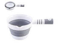 Louche à eau pliable, cuillère verseuse de bain, cuillère compacte à suspendre, design léger en plastique résistant à la chaleur, utilisation quotidienne pour salle de bain, cuisine, douche, jardin