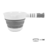 Louche à Eau Pliable en Plastique, Multifonction, la Cuisine Maison | Poignée Rabattable, Trou Suspendre, Rangement Facile, Usage Quotidien, Style Simple