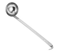 Louche à Sauce en Acier Inoxydable, 1 à 20 Oz, Poignée Crochet | Usage la Cuisine et Cuisson, Contrôle des Portions, Mesure Précise, Finition Argenté, Accessoire pour Soupe