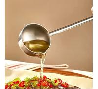Louche à soupe à Long manche en acier inoxydable, ustensiles de cuisine, adaptés au Restaurant à domicile, 1 paquet