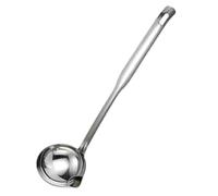 Louche à soupe de séparateur d'huile en acier inoxydable, cuillère à filtre à huile, cuillère à sauce, séparateur de graisse alimentaire, cuillère à passoire d'écumoire pour la