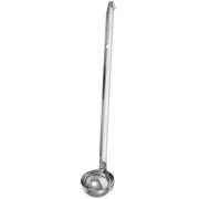 Louche à Soupe en Acier Inoxydable 30cc Manche Long | Bec Relevé, Finition Polie Miroir, Service Propre, la Cuisine et Hôtels, pour Sauce et Porridge