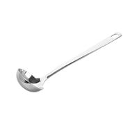 Louche à Soupe en Acier Inoxydable, Long Manche, la Cuisine et Maison | Design Pratique Multi-Usage, pour Potage, Bouillon et Service en Milieu Professionnel, Finition Argenté