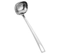 Louche à Soupe en Acier Inoxydable, Manche Long, la Cuisine | Design Filtrant, Prise Antidérapante, Résistance à Corrosion, Usage Maison et Professionnel, Argenté