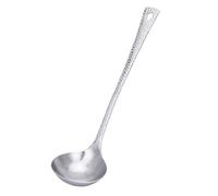 Louche à soupe en titane - 26,4 cm - Manche long - En métal - Tamis alimentaires - Vaisselle légère et durable