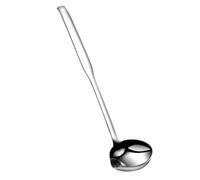 Louche à Soupe Filtrante en Acier Inoxydable, Séparateur D'huile Argenté | Bavures, Antirouille et Anti-goutte, pour Soupe et Huile, Ustensile Cuisine Pratique