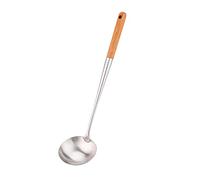 Louche à soupe, louche de 43,2 cm pour wok, spatule de wok en acier inoxydable 304.