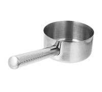 Louche à Soupe Robuste en Acier Inoxydable à Long Manche | Base Plate, Usage la Cuisine et Service, Format Argenté, Outil Multi-usage pour Restaurants et Maison
