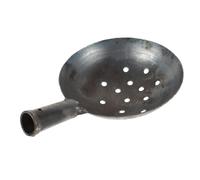 Louche de Dragage Ronde en Fer Noir, Pelle à Tamis Multifonction | Nettoyage de Boue, Entretien de Poulailler, Usage Maison et Chantier, Facile à Nettoyer