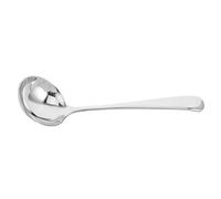 Louche de Service en Acier Inoxydable à Long Manche pour Soupe | Ustensile Cuisine Argenté, Construction sans Joint, Facile à Laver, pour Restaurants et Mélange