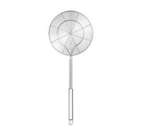 Louche d'écumoire de passoire d'araignée d'acier inoxydable 2 pièces, cuillère à frire avec la poignée-outils cuisine pour Cuisiner(39.5cm)