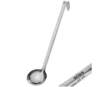 Louche en acier inoxydable - Orion - 45 ml - 26 cm - Bec verseur - Suspendable - Facile à nettoyer - Solide
