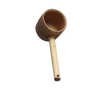 Louche en Bambou à Long Manche 21,5x7x8,5cm pour Thé et bouillon | Surface Lisse, Prise Agréable, Entretien Simple, Style , Adaptée à Maison, au Sauna ou Restaurant