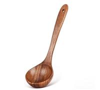 Louche en bois à long manche pour soupe, ustensiles de cuisine, cuillère de service, en bois