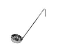 Vogue – Louche à fond plat GG004 en acier inoxydable 112 ml – Manche long avec crochet, Argenté