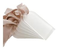 Loufy Lot de 70 cartons de table vides en acrylique mat - Feuille transparente - Étiquettes cadeaux - Plaque nominative - Plan de table - Marquage de place pour fête