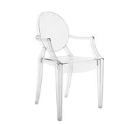 Louis Ghost chaise à accoudoirs transparente 4 pcs Kartell - 8034105780200