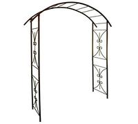 LOUIS MOULIN Arche Tube carré pour Plante grimpante Fer Vieilli 180 x 50 x 220 cm 3026 - Made in France