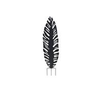 Louis Moulin Déco en métal à Planter Feuille 30x100 cm - Anthracite