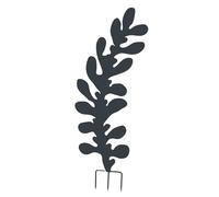 Louis Moulin Décoration Jardin à Planter - Motif Feuille Eucalyptus - Métal Gris Anthracite - H 120 x L 42,5 cm - Tuteur et Ornement Extérieur