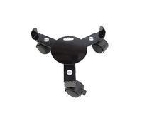 Louis Moulin Essentis Roule-Plante Extensible Noir 27-37cm - 3 Roulettes dont 1 Frein - Charge 65kg - Acier Époxy