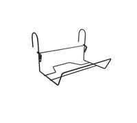 Louis Moulin Essentis Support Jardinière Fil Ø 14cm Noir - Fixation Balcon Rambarde - Acier Époxy Résistant Gel UV