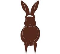 Louis Moulin Figurine à piquer en forme de lapin - 17x43,5cm - fer vieilli G