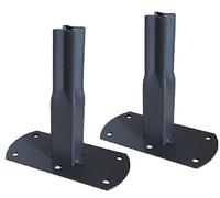 Louis Moulin Pack 2 Pieds Tube carré 25 à Visser 13x6x12 cm - Anthracite - Made in France